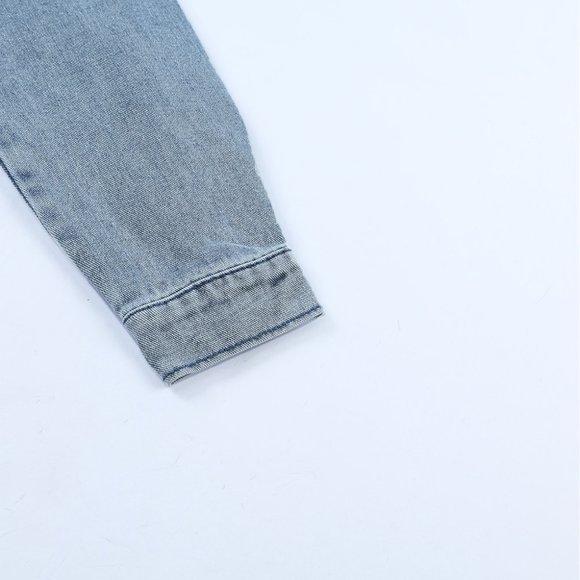 Sky Blue Rhinestone Fringe Denim Jacket - Picture 9 of 15